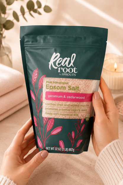 Real Root Sales Relajantes Himalaya Geranio Cedro Natural