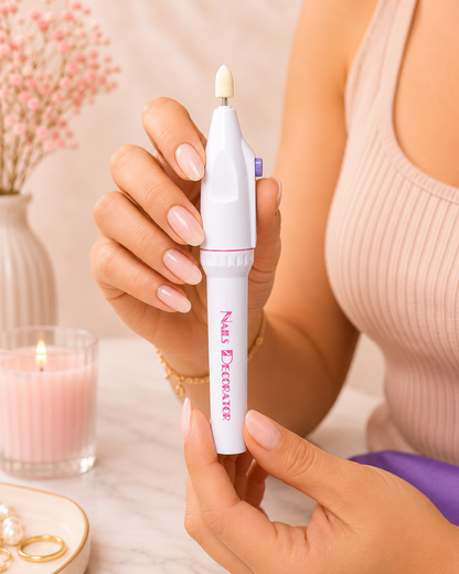 Nails Decorator Pulidor Eléctrico Precision Blanco Perla