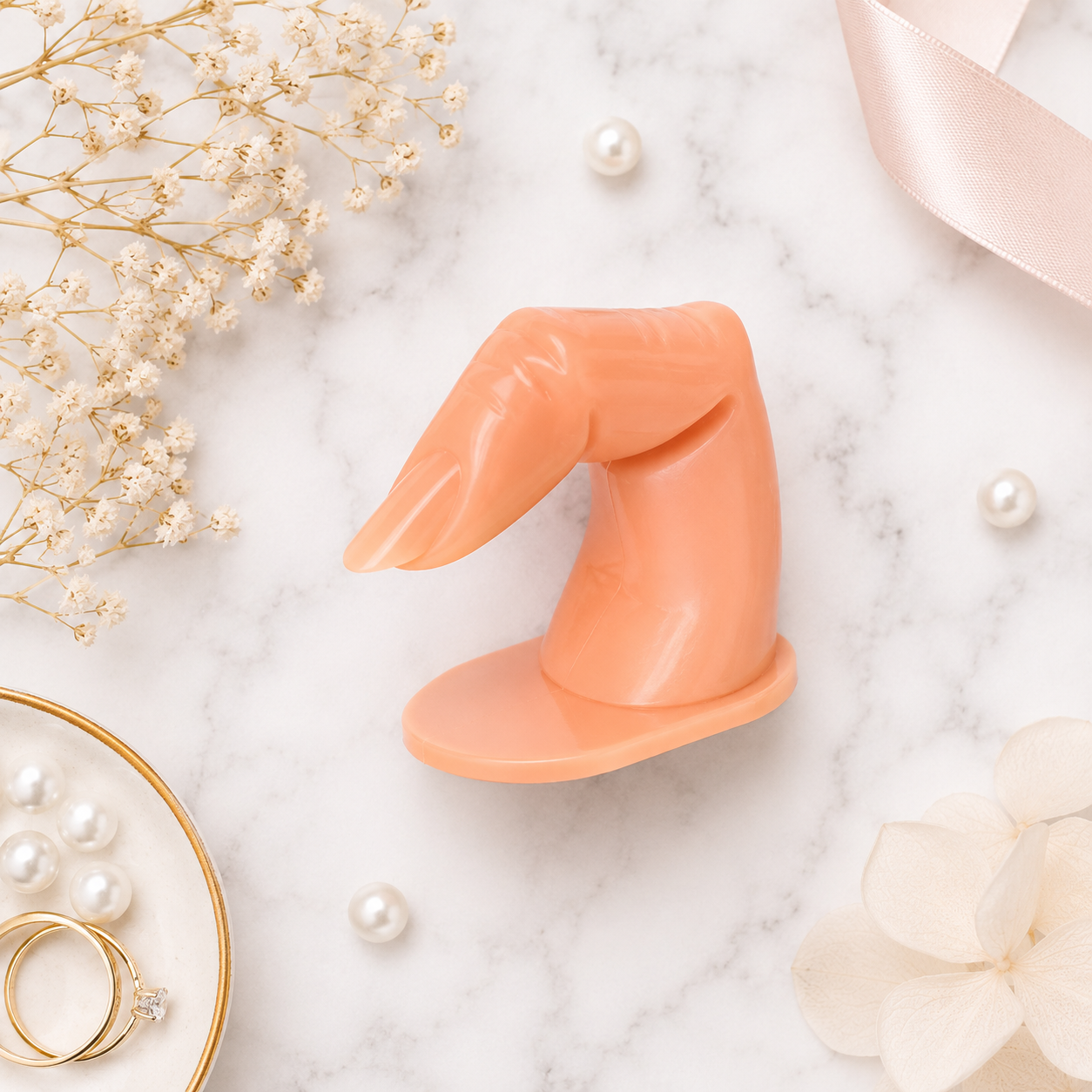 Beauty Chic Dedo Exhibidor Práctico Nude Natural