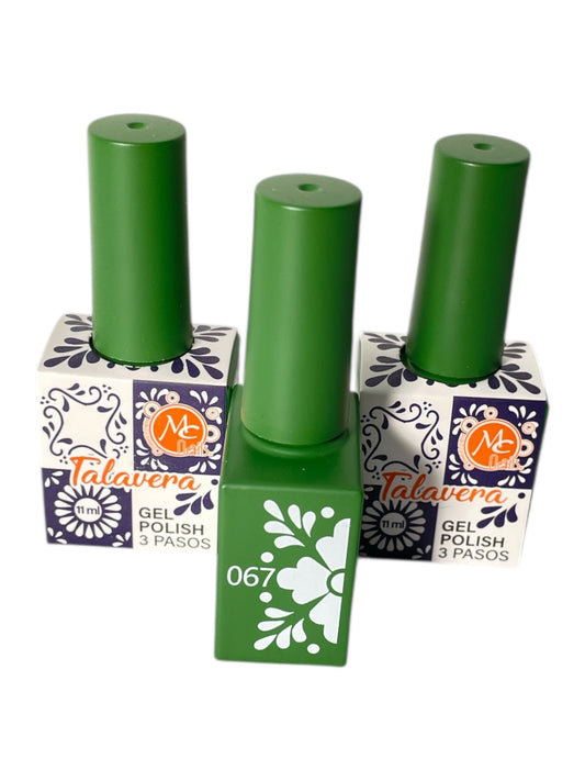 Esmalte en Gel MC Nails Talavera 067 – Verde Artesanal