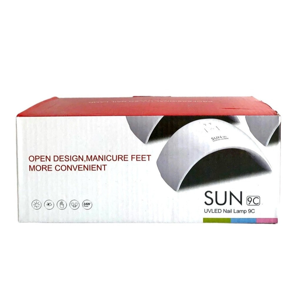 Lámpara UV/LED SUN 9C – 24W Secador Profesional para Uñas de Gel y Semipermanente