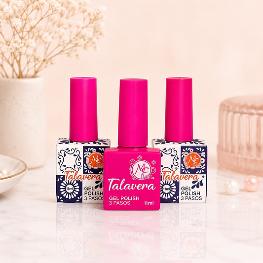 MC Nails Gel Semipermanente Brillo Rosa Neón 051