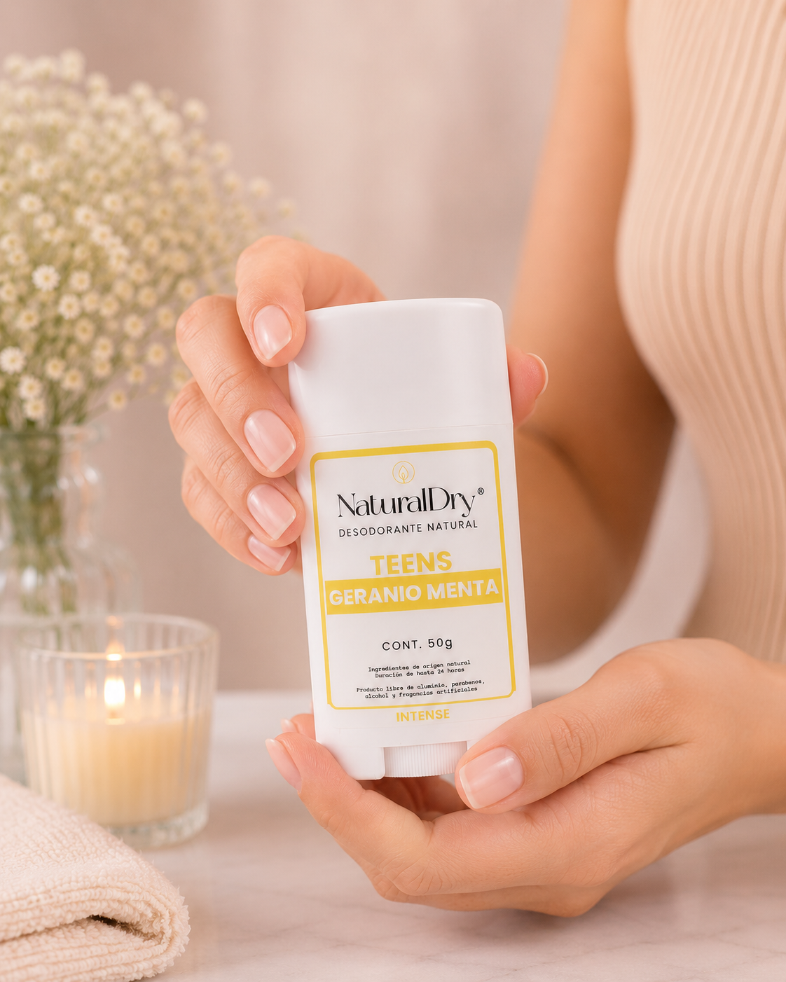 NaturalDry Desodorante Natural Protección Duradera Variantes Aromáticas