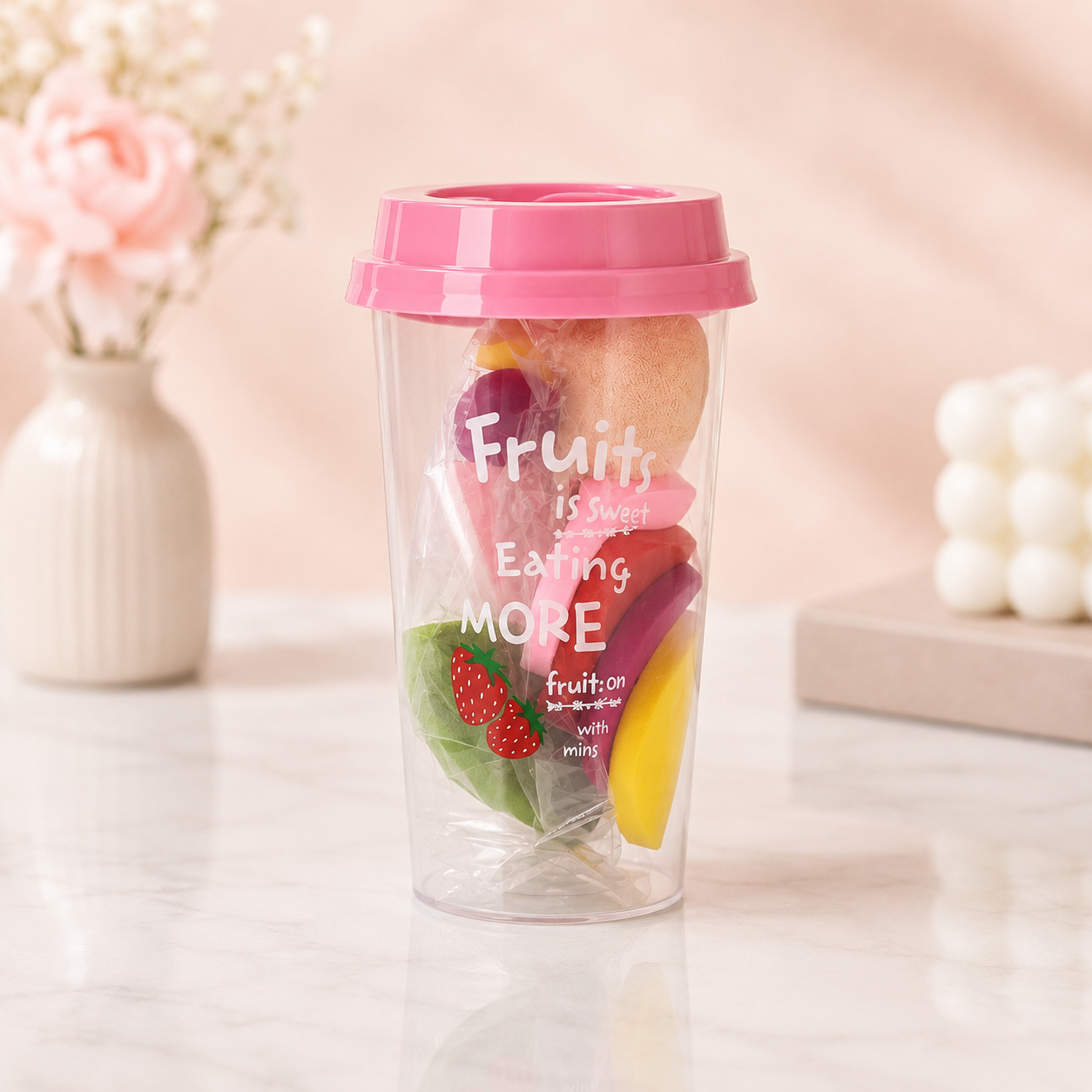 Beauty Blender Aplicación Uniforme Multicolor Frutal