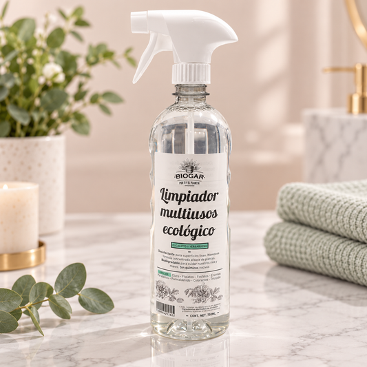 Biogar Limpiador Multiusos Limpieza Ecológica Eucalipto Yerbabuena