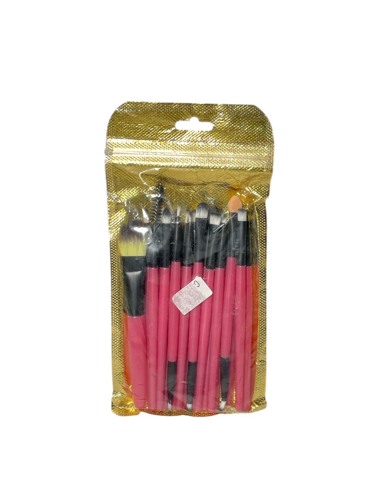 Set de Brochas de Maquillaje Dorado y Rosa– 12 Piezas Profesionales