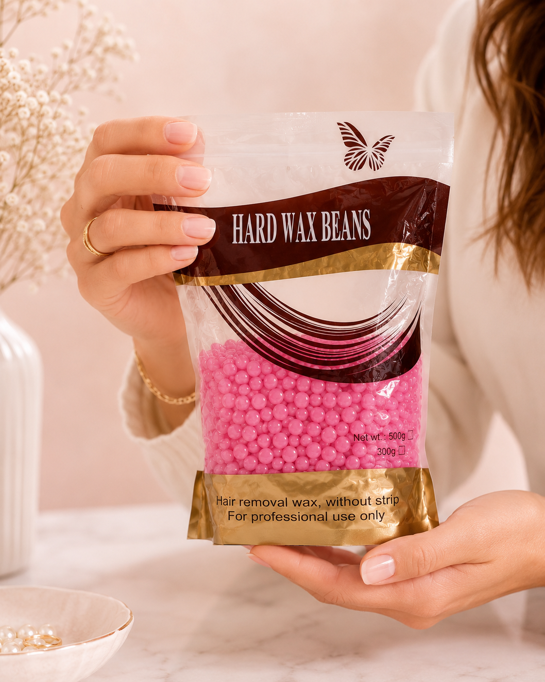 Cera en Perlas Hard Wax Beans Depilación Profesional Sin Bandas