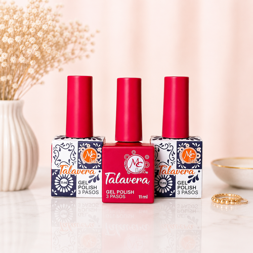 MC Nails Gel Semipermanente  Rojo Pasion 014 Talavera
