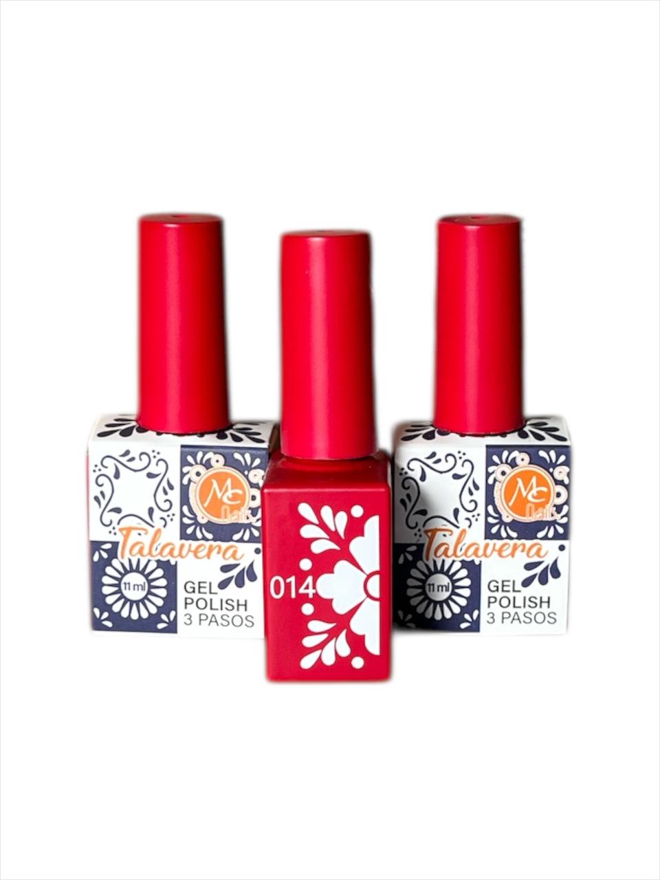 Esmalte en Gel MC Nails Talavera 014 - Rojo Pasión