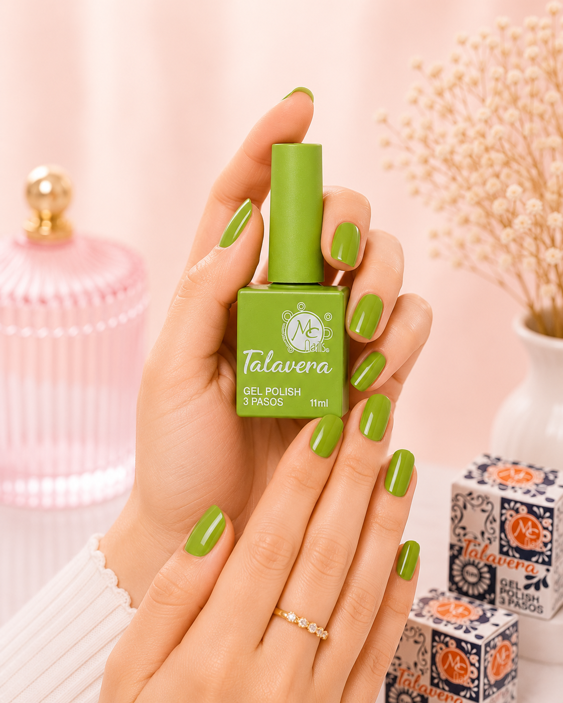 MC Nails Gel Brillante Verde Lima Intenso 062