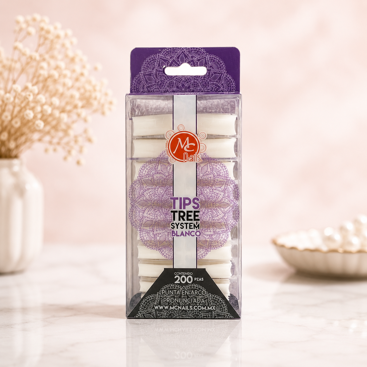 MC Nails Tips Curvatura Profesional Multicolor