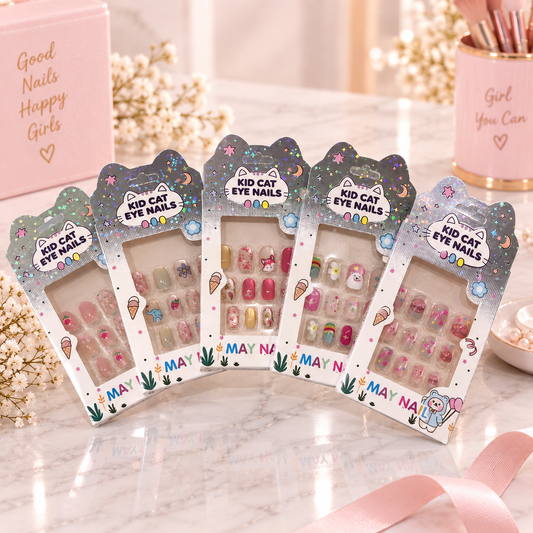 May Nails Uñas Postizas Infantil Kid Cat Eye