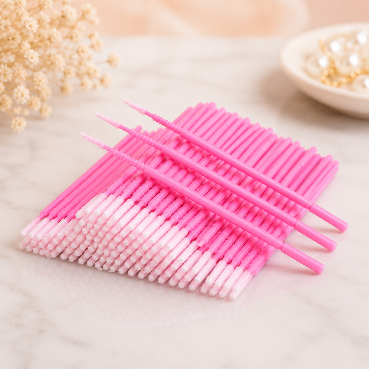 Microbrush  Aplicadores Desechables de Precisión para Pestañas y Uñas