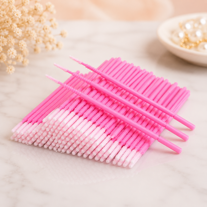 Microbrush  Aplicadores Desechables de Precisión para Pestañas y Uñas