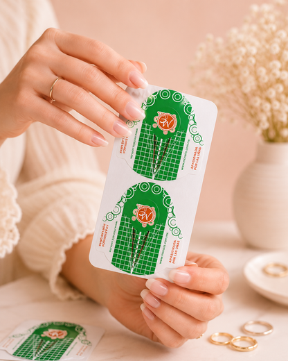 Formas para Uñas McNails Verde – Molde Profesional para Esculpir Acrílico o Gel