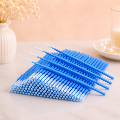 Microbrush  Aplicadores Desechables de Precisión para Pestañas y Uñas