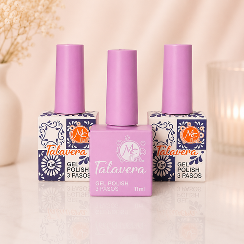 MC Nails Gel Semipermanente Brillo Lila Pastel 034