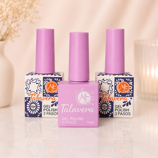 MC Nails Gel Semipermanente Brillo Lila Pastel 034