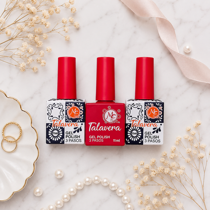 MC Nails Gel Semipermanente  Rojo Pasion 014 Talavera