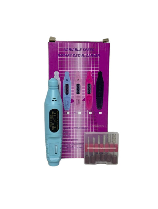 Pulidora Eléctrica para Uñas Profesional – Velocidad Variable con Accesorios