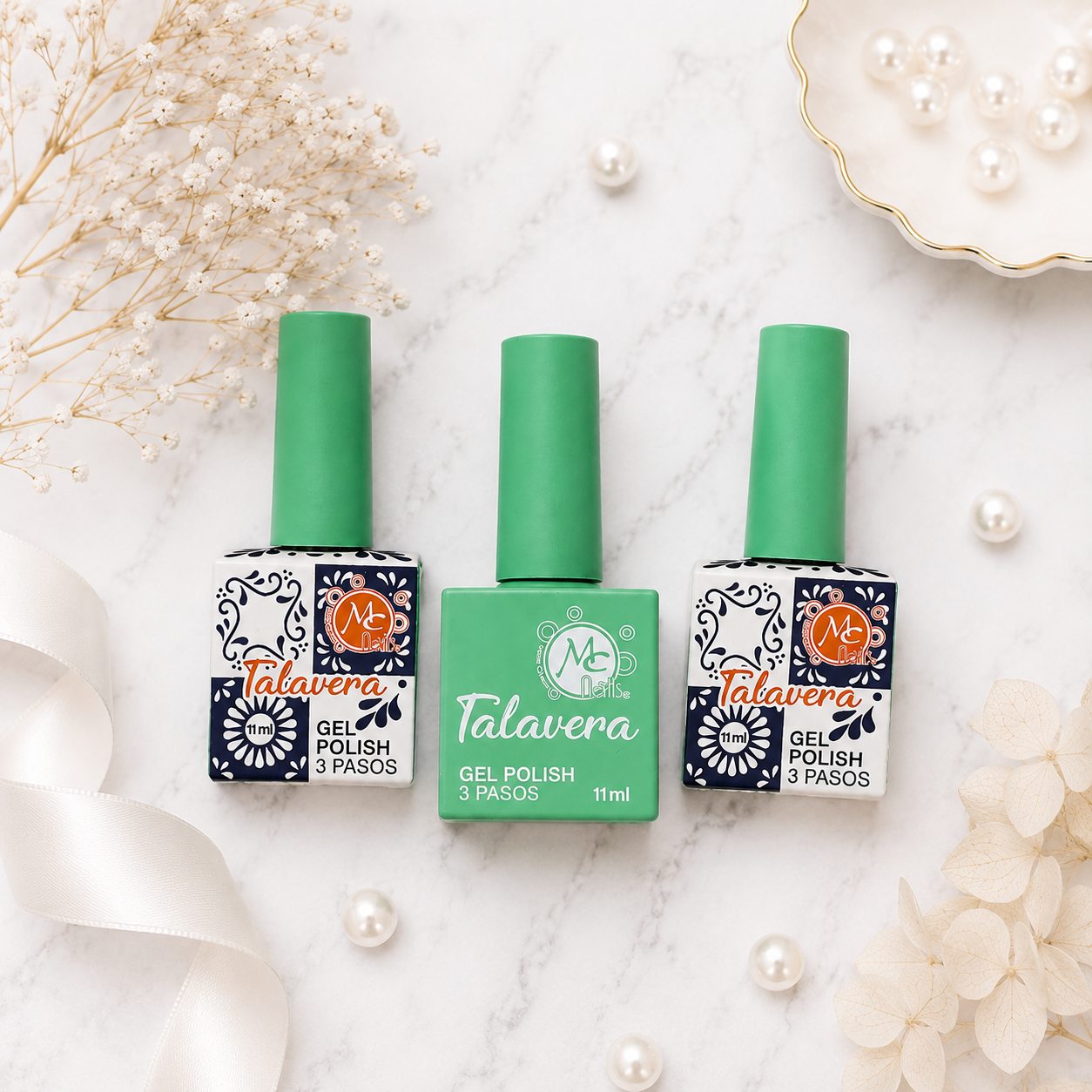 MC Nails Gel Brillante Verde Menta Pastel 061