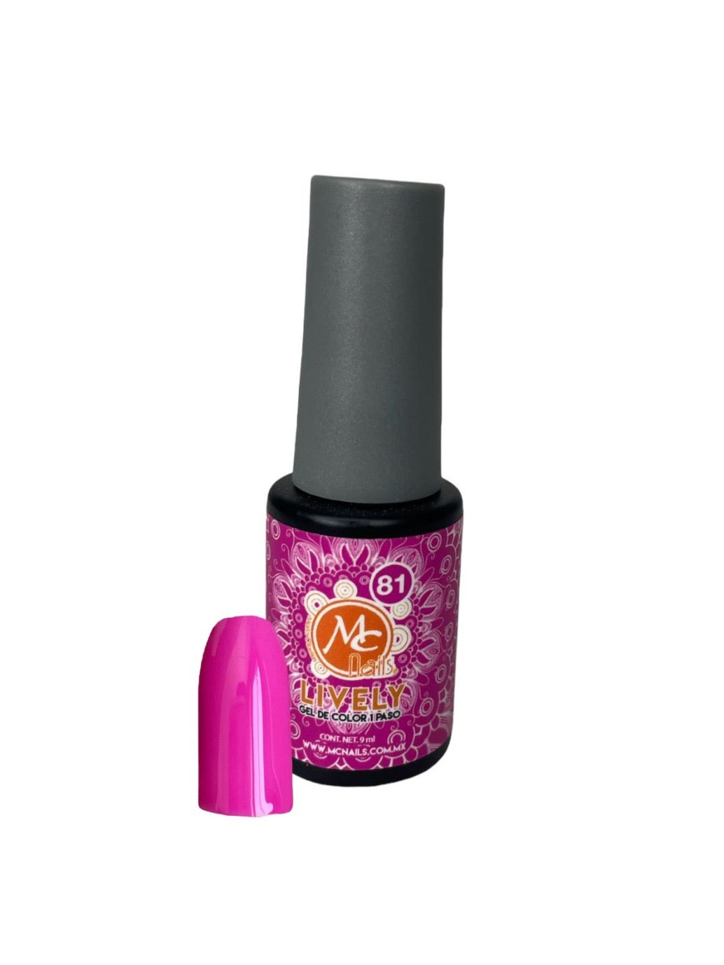 Gel MC Nails Lively 81 – Rosa Fucsia 1 Paso
