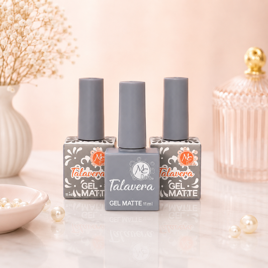 MC Nails Gel Matte Acabado Terciopelo Transparente
